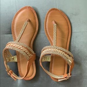 Brown sandals
